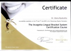 «The Incognito Lingual Bracket System Certification Course»